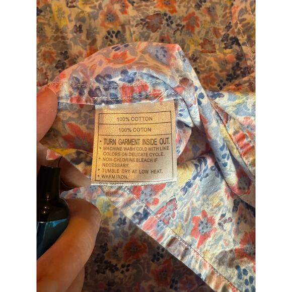 Ariat Women's Floral Western Shirt, Snap Closure, Long Sleeve, XL, Boho, 70s - Picture 8 of 8